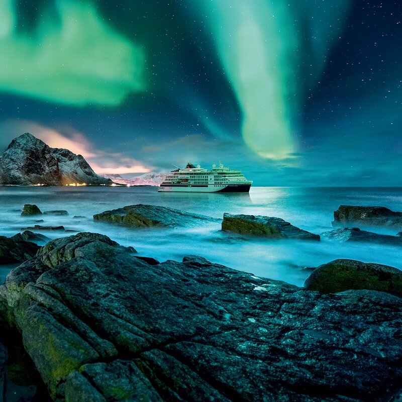 Northern Lights adventure Norway (musical cruise): nature’s light show